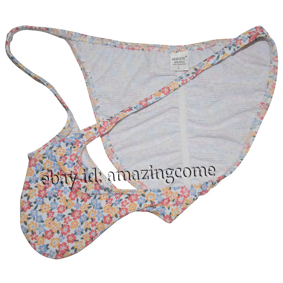 Sexy Mens Air Bubble Knitted Fabric Cheeky Briefs Underwear String Bikini Briefs
