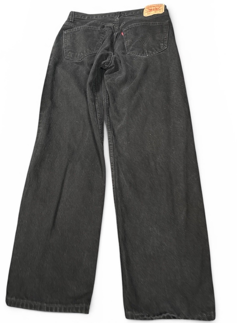 Levi’s 550 Relaxed Fit Jeans Men’s 34×32 Black Denim Straight Leg 100% Cotton