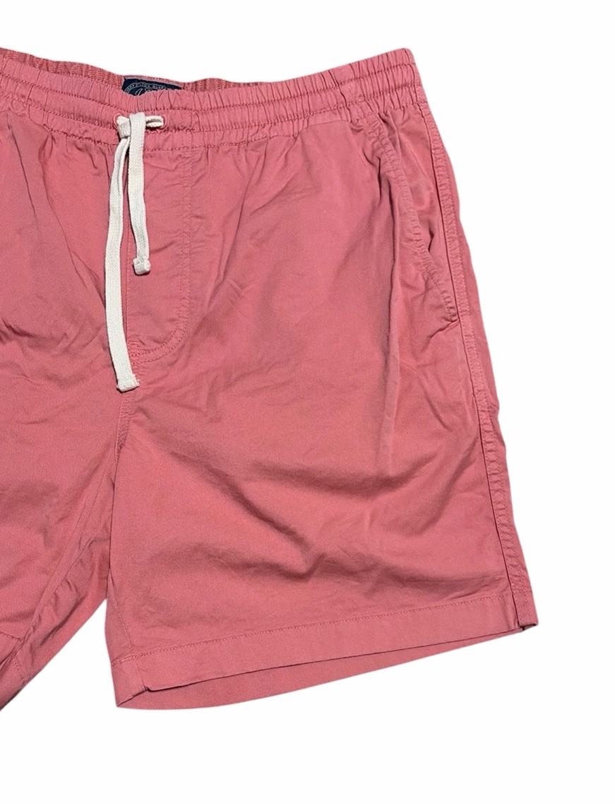 J.CREW Deck Shorts Men Size M Cotton Twill Salmon Pink Casual 6” Inseam Summer