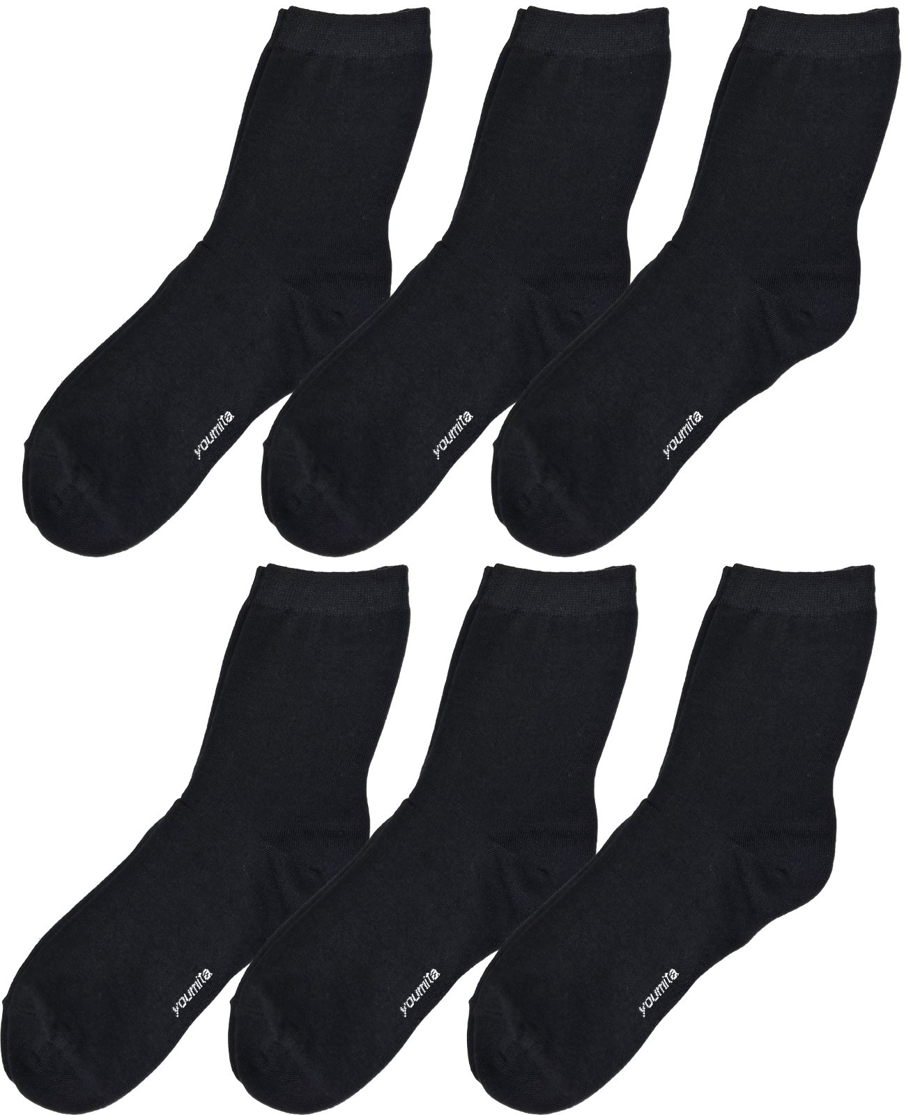 Women’s Cotton Blend Low Crew Socks, Made in Korea, 80% Cotton 20% Spandex