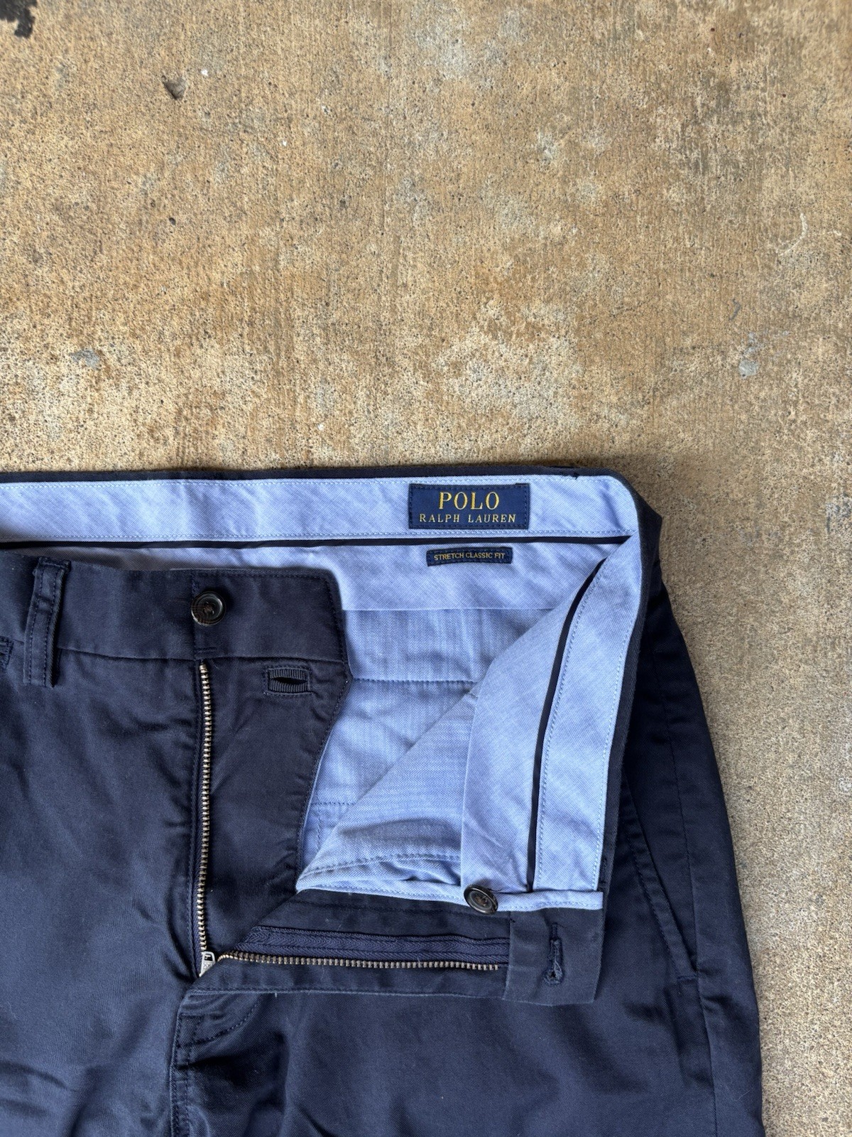 New Polo Ralph Lauren Men’s Stretch Classic Fit Pants – 30 x 30 – Aviator Navy