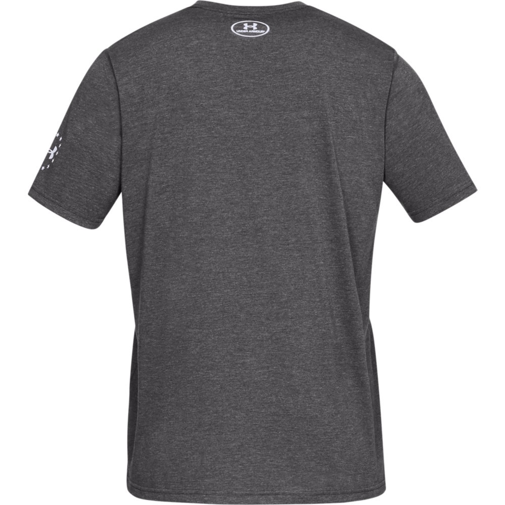 Under Armour 1333352 Men’s UA Freedom Big Flag USA T-Shirt, Graphite, 2X-Large