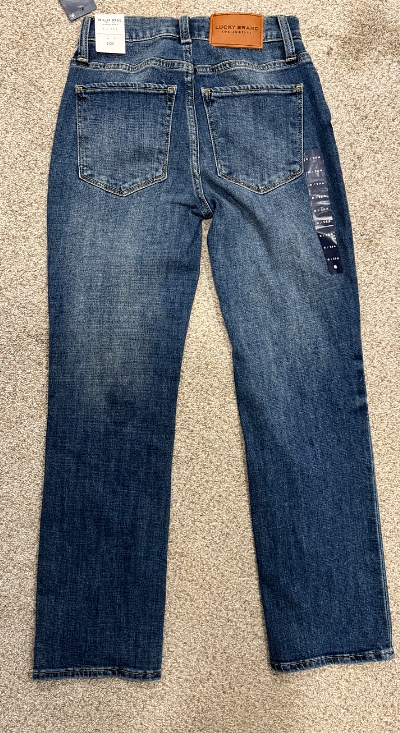 Lucky Brand Women Zoe High Rise Straight Leg, 25/0