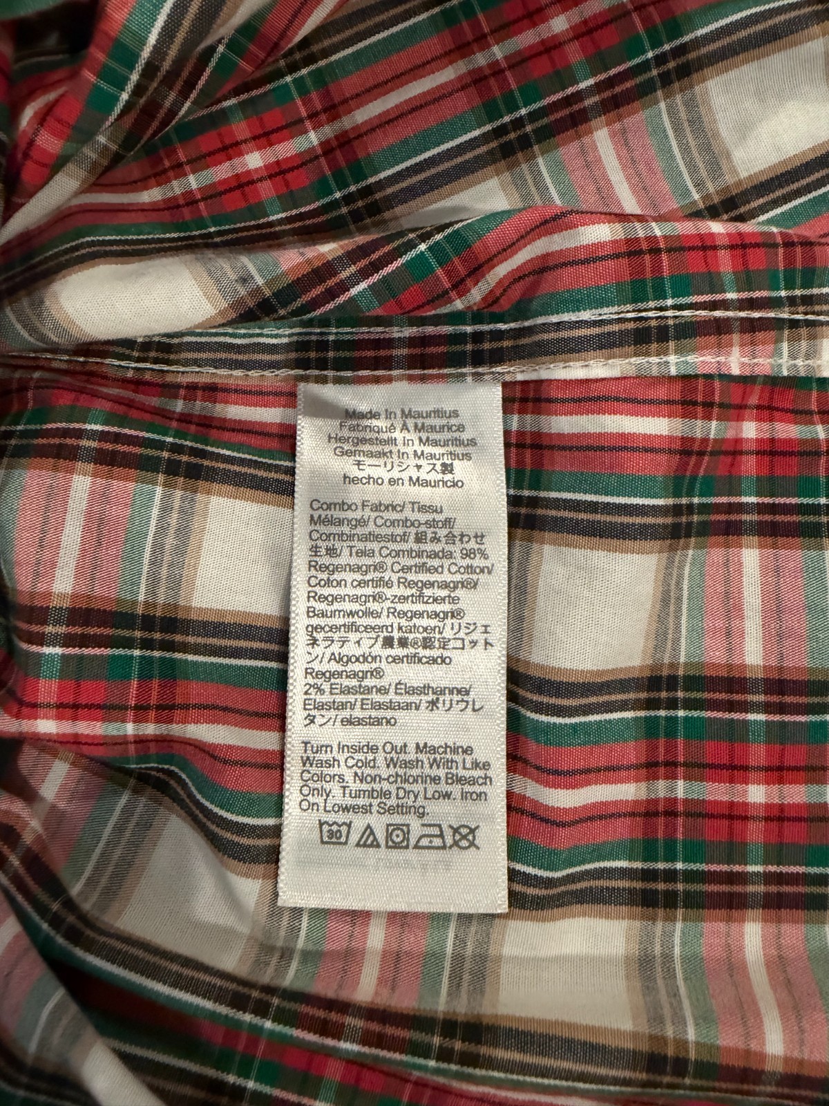 J.CREW Men’s Flex Washed Plaid Button-Down Shirt (98% Cotton/2% Elastane), Small