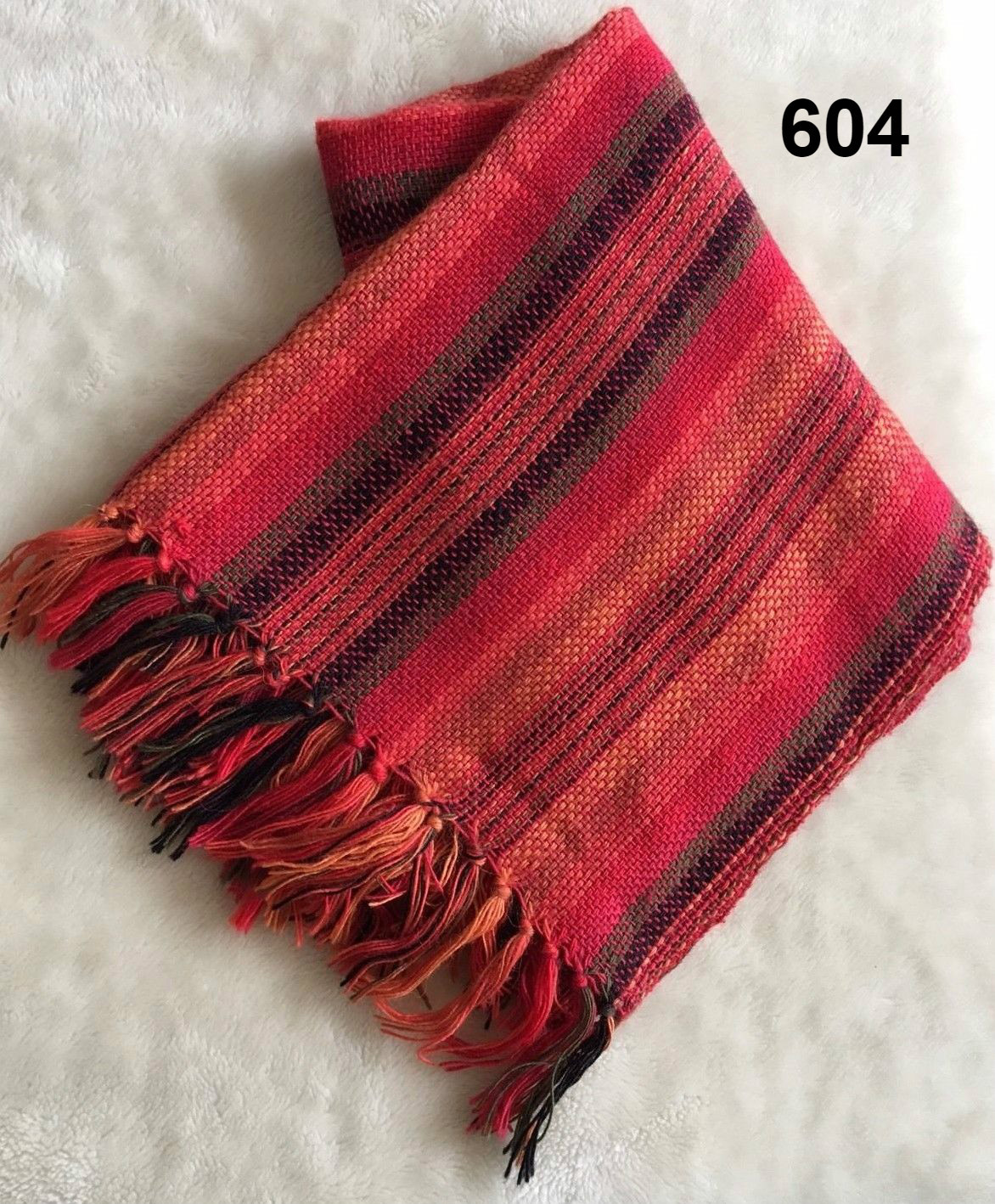 Alpaca Wool Scarf Shawl Handmade Colorful Pashmina Natural fibers /No synthetics