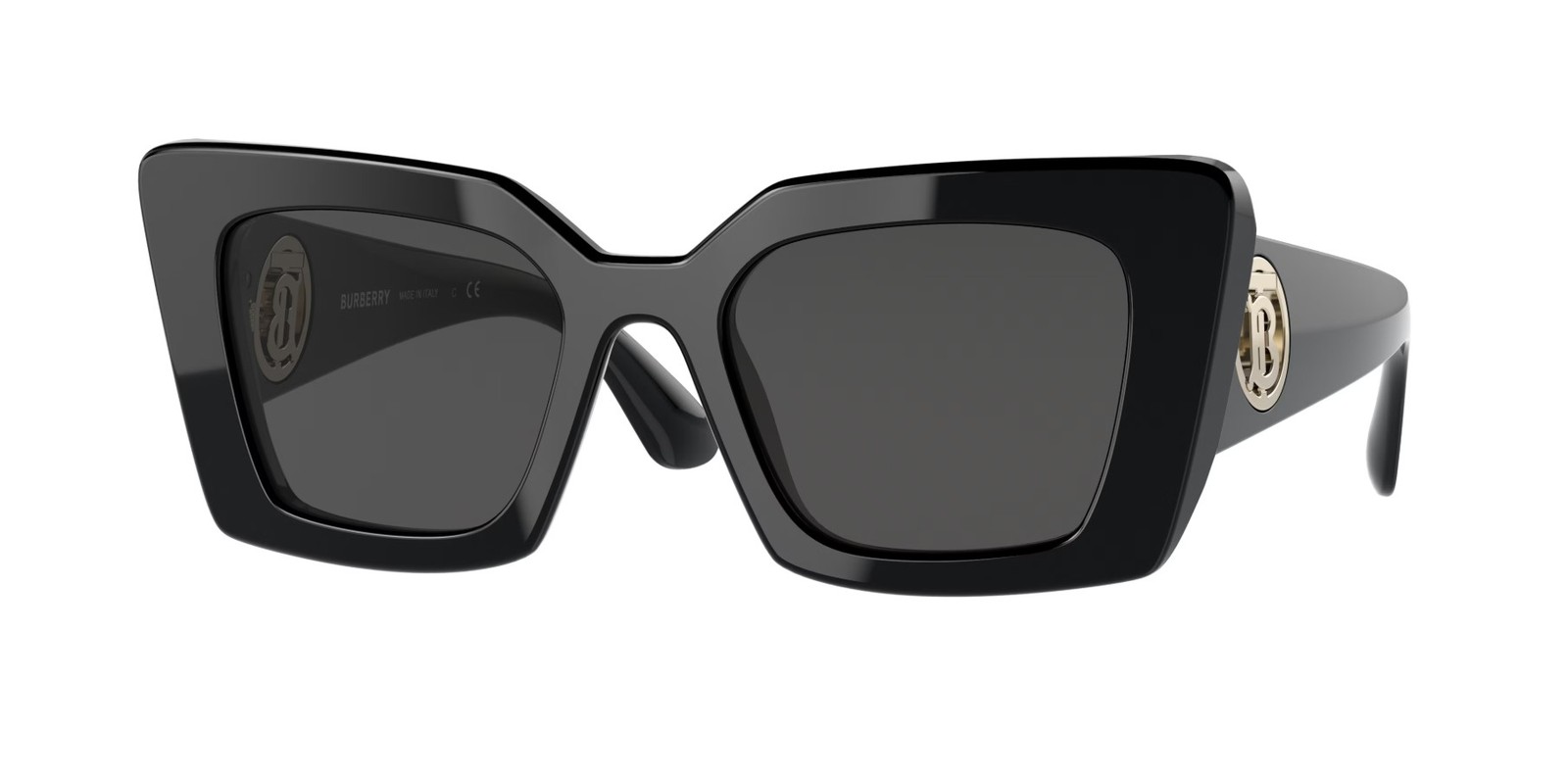 BURBERRY Daisy BE4344 300187 Black Dark Grey 51 mm Women’s Sunglasses
