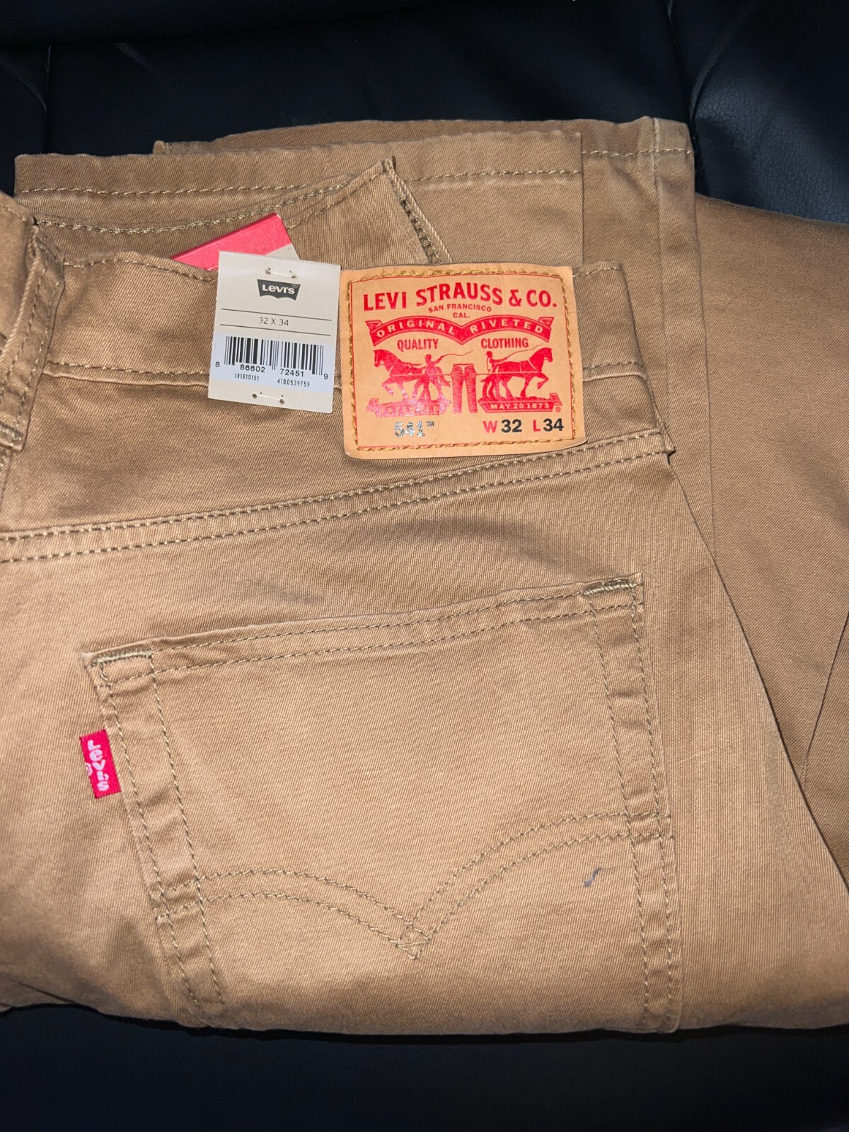 Levi’s Men’s 541 Athletic Fit Jean Caraway Twill Waterless Zip Fly 32W x 34L NWT