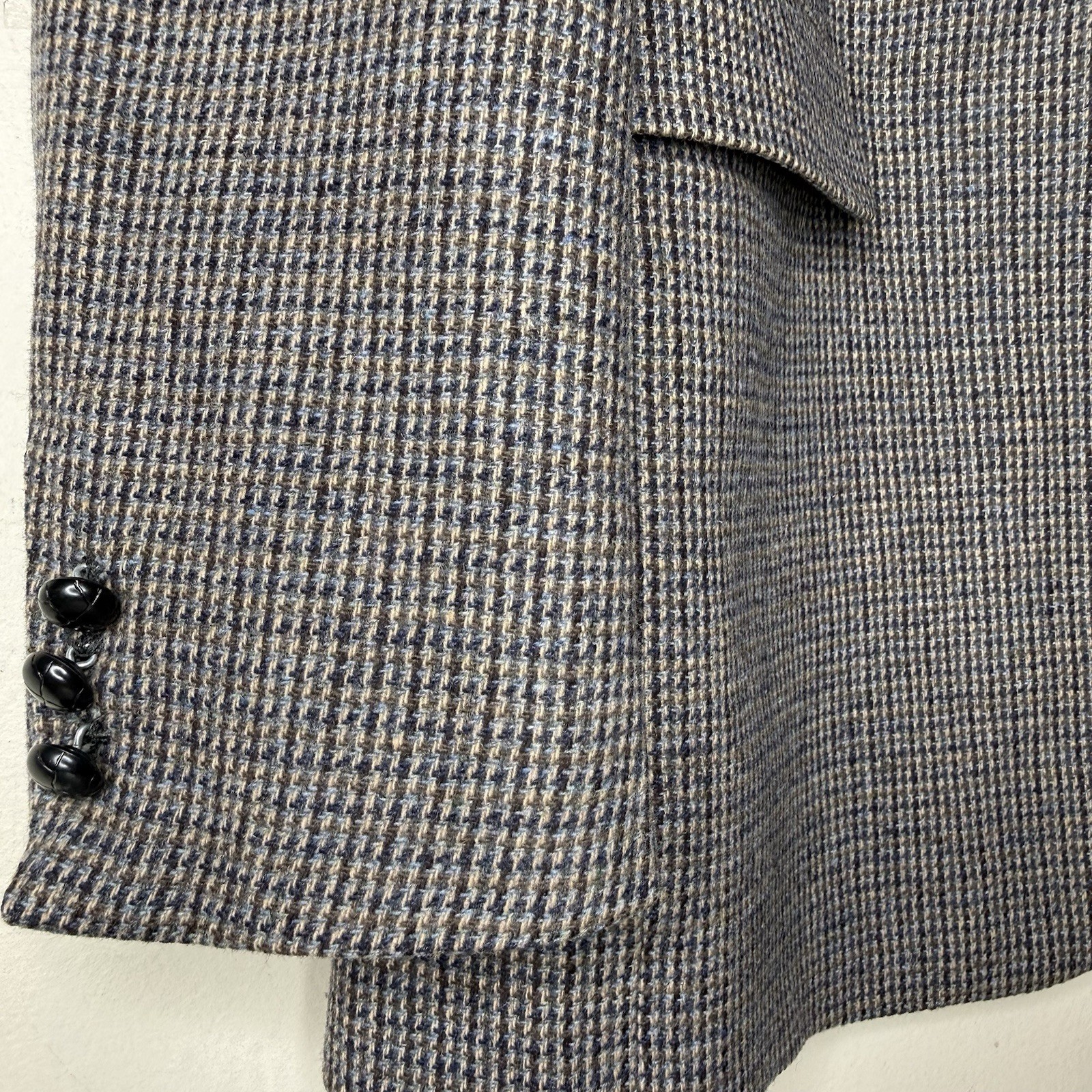 Scottish Tweed Lambswool Sport Coat Mens 42L Gun Club Check Blazer Jacket