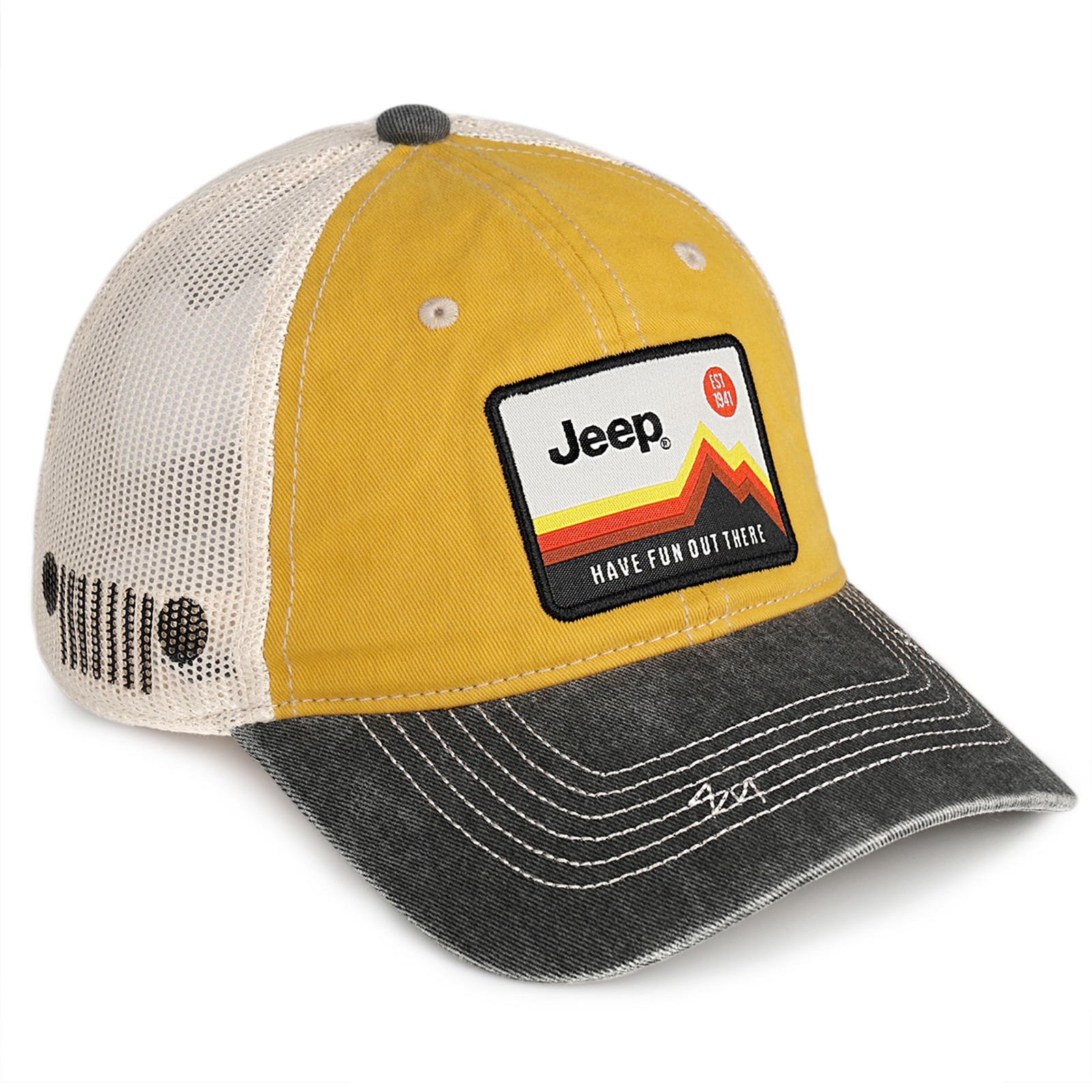 Unstructured Adjustable Snapback Trucker Hat – Garment Washed Baseball Cap for M