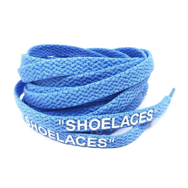 Silicone Printing Shoelaces with Zip Tie Off White the Ten Shoelaces for Sneaker