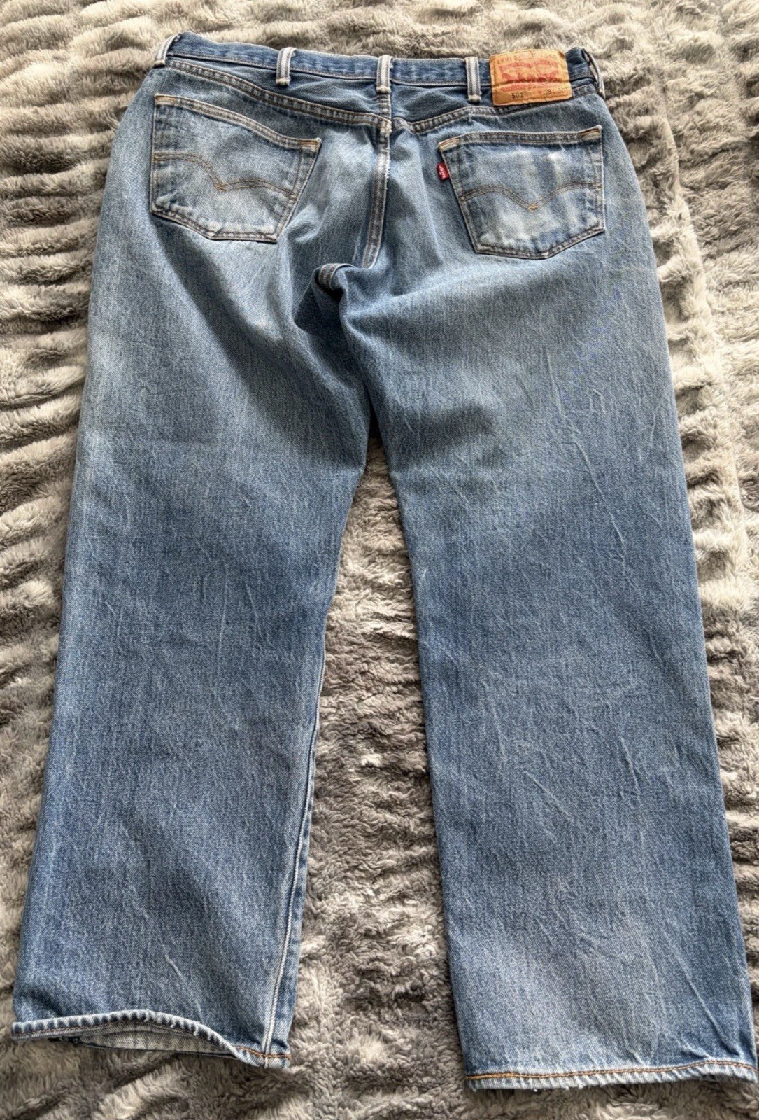 Levi’s 501 Cotton Jeans Blue Casual W38 L30 Inseam 30 Waist 38 00501-0000