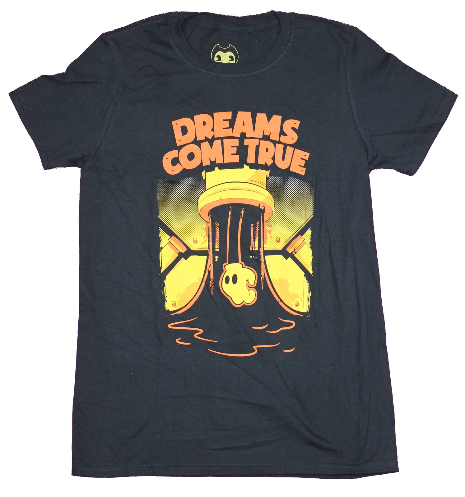 Bendy And The Ink Machine Mens T-Shirt – Dreams Come True Flowing Ink Punch