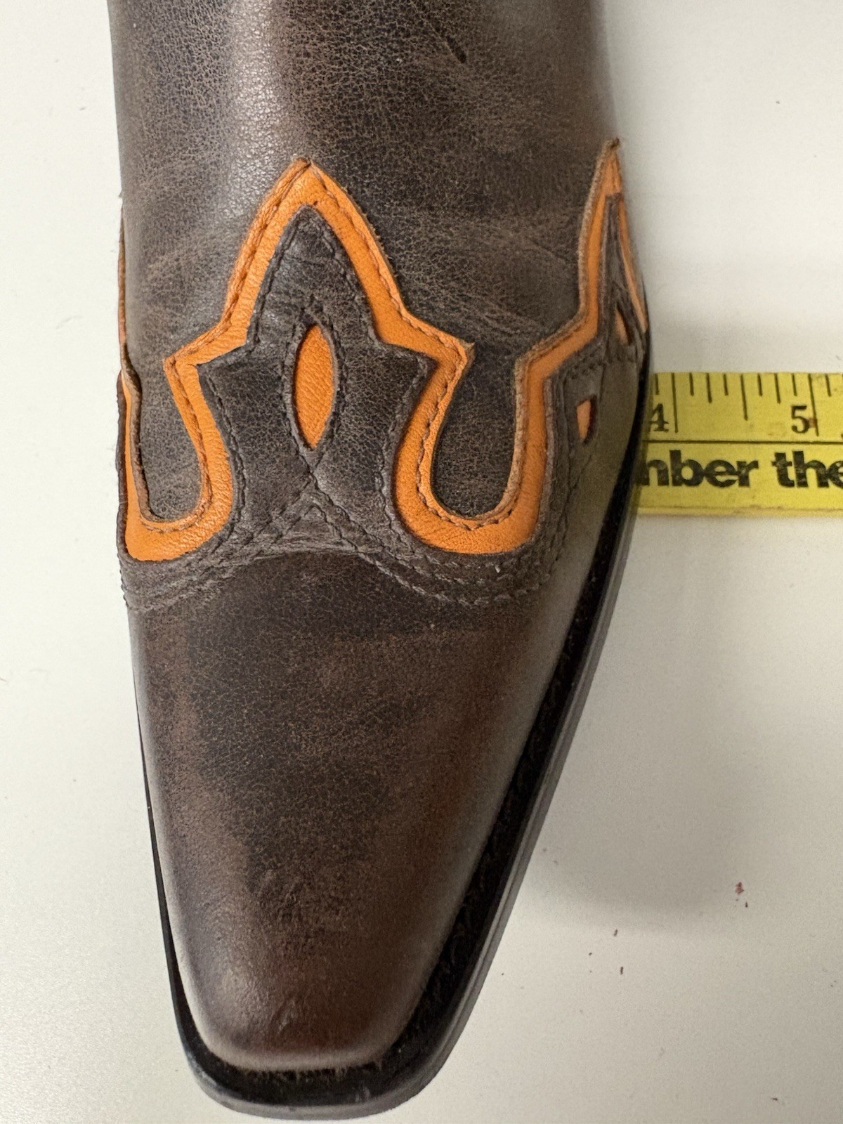 Double H Sonora Western Ladies Cowboy Boots. Size 8.5. 11 1/4 Tall Orange Brown