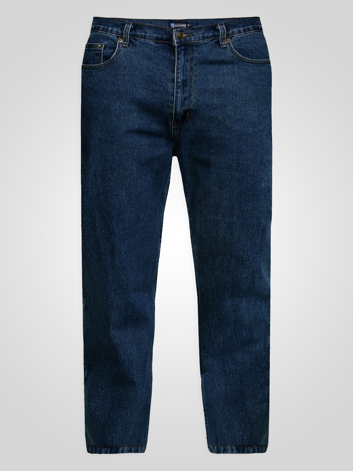Rockford Mens Blue Stretch Jeans Comfort Fit Carlos 28″ 30″ 32″ 34″-40″ (RJ410)