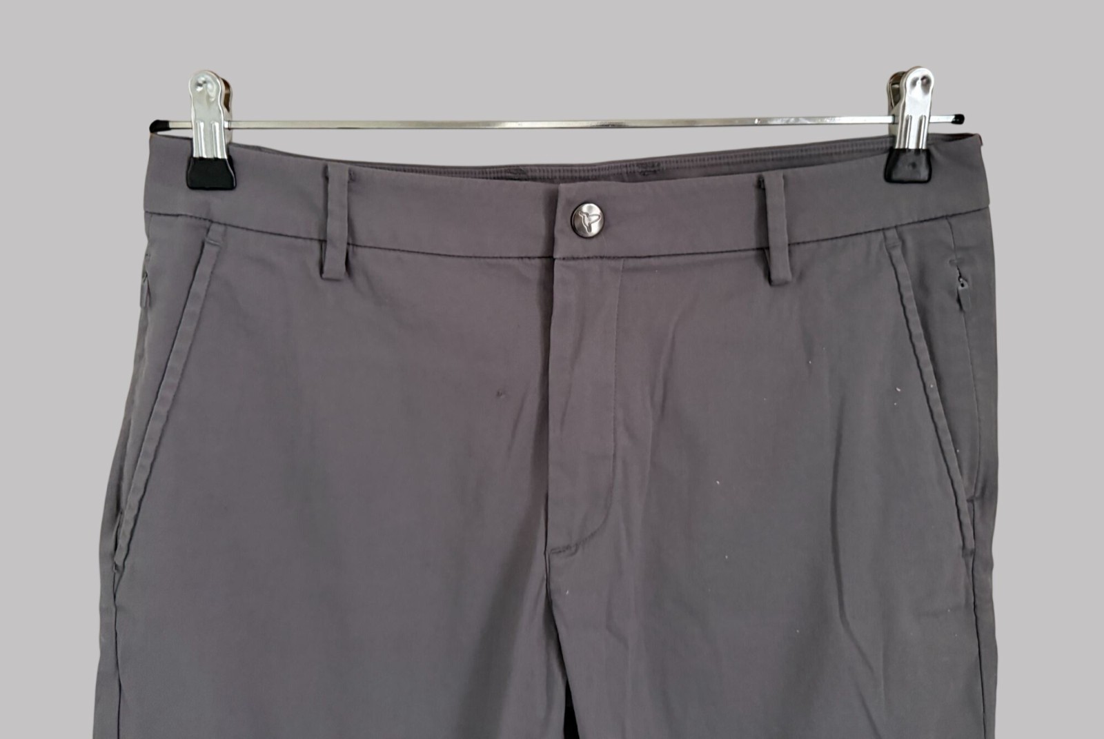 Birddogs Mens Slim Fit Beige Stretch Pants Size 32×30 Cotton/Nylon/Elastane Blen