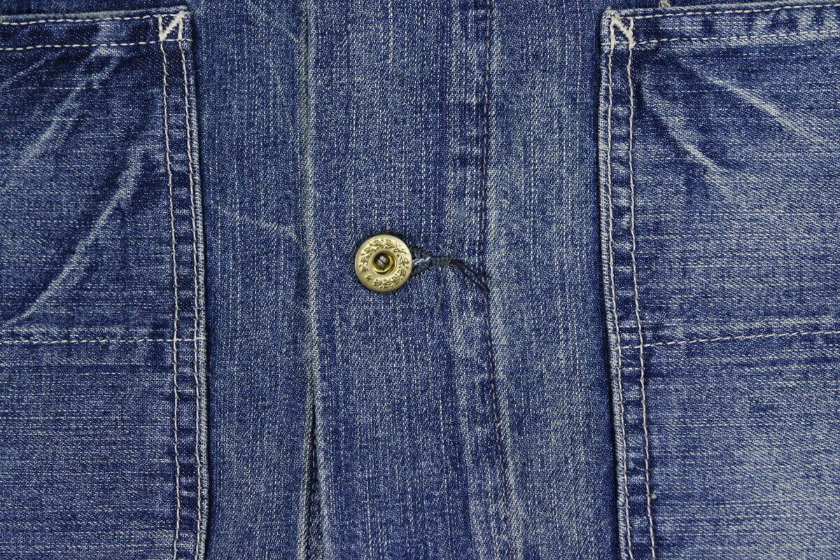 Polo Ralph Lauren POLO COUNTRY Vintage Denim Chore Jacket Barn Coat- Blue Denim