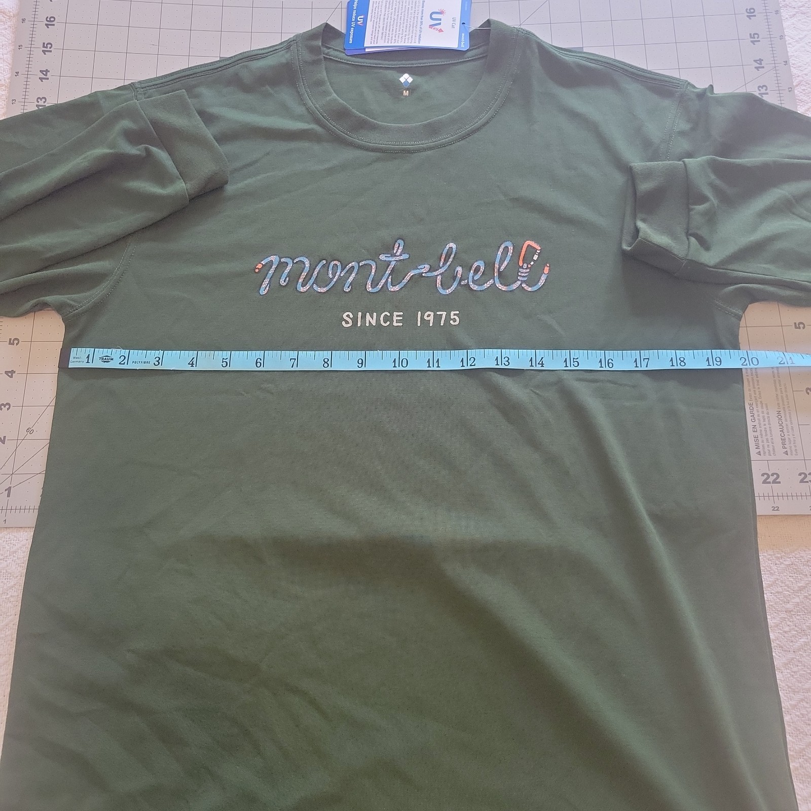 Montbell Men’s Long Sleeve Wikron quick dry T Shirt – Size M – NWT