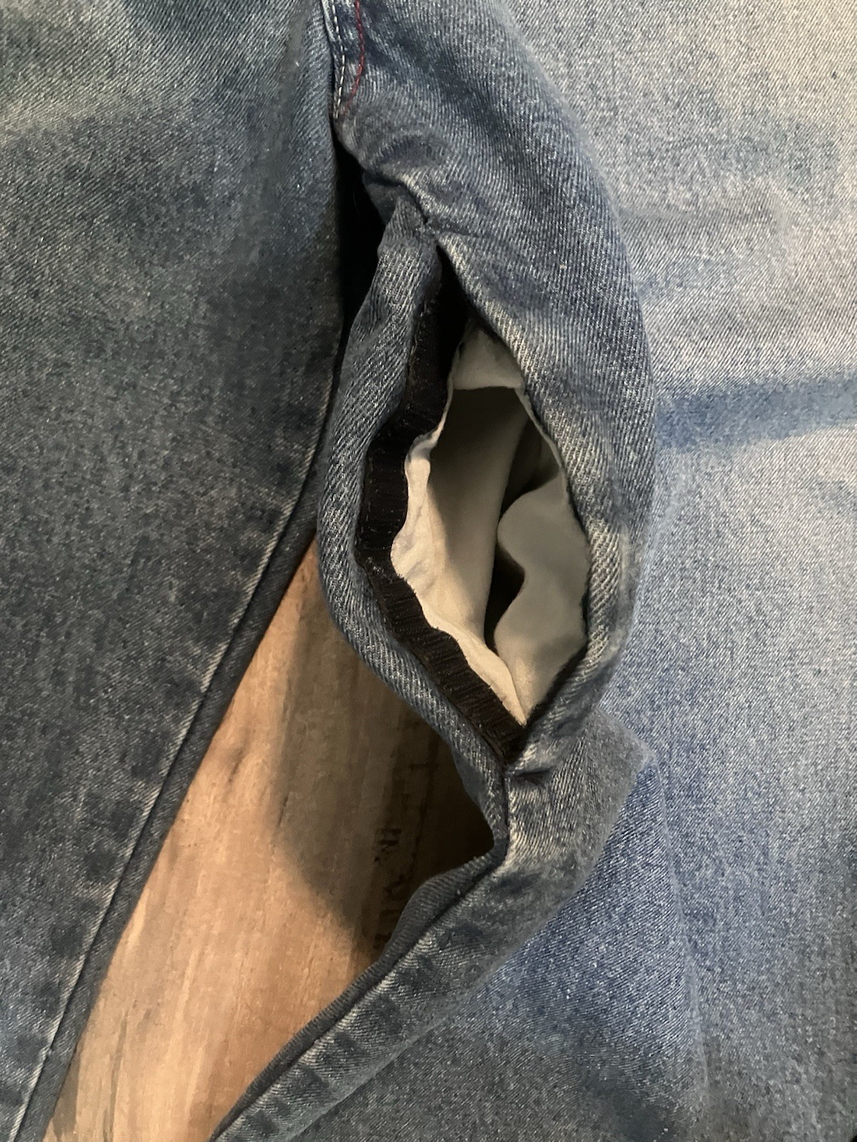 Kikwear Men’s Blue Wide-Leg Relaxed Fit Denim Jeans Mid Rise 5-Pocket