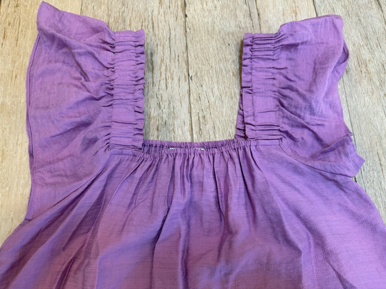 Lilly Pulitzer Caralisa Short Flutter Sleeve Blouse Lilac Purple XXS Extra Small
