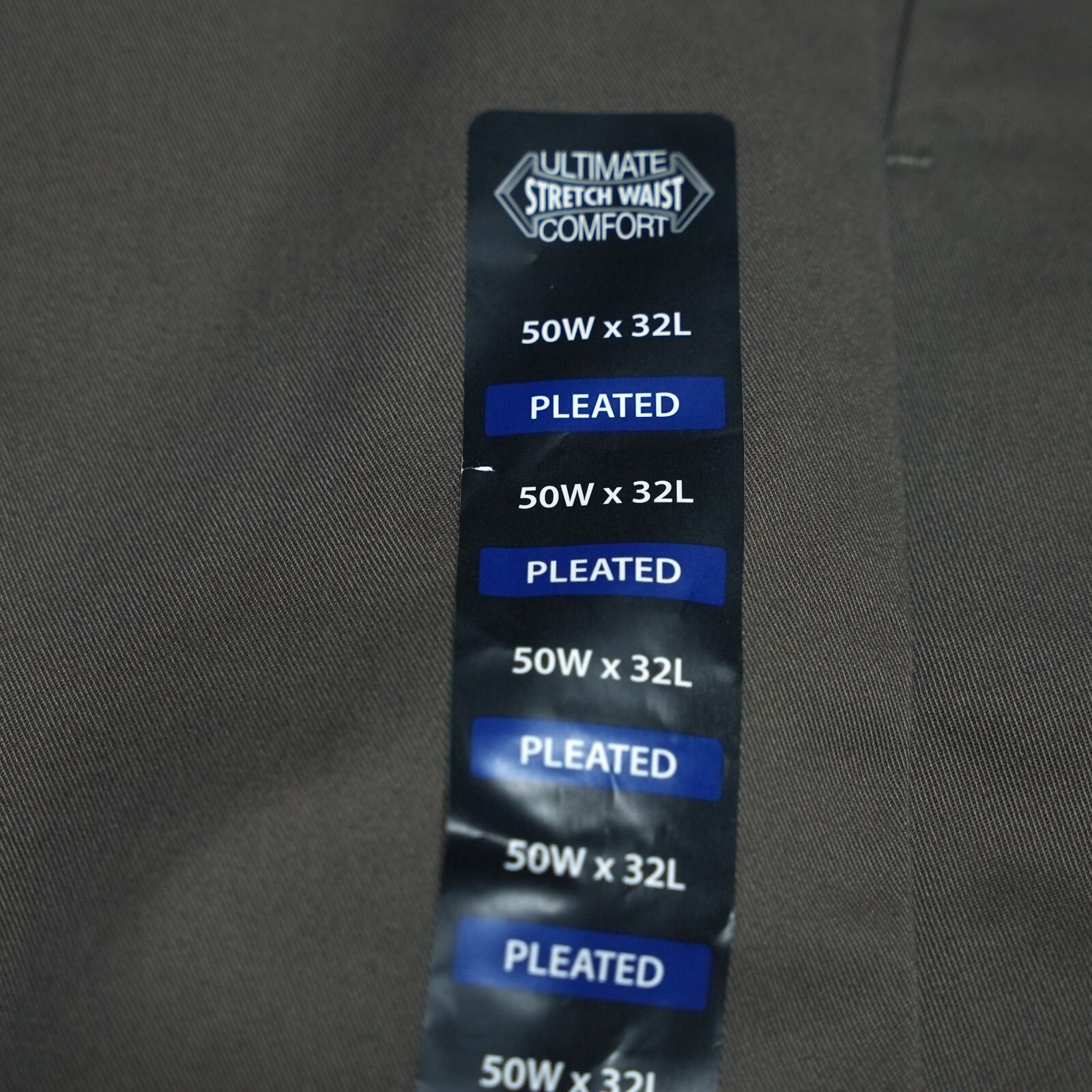 Roundtree & Yorke TravelSmart Pants 50×32 Beige Non Iron Stretch Pleated NWT