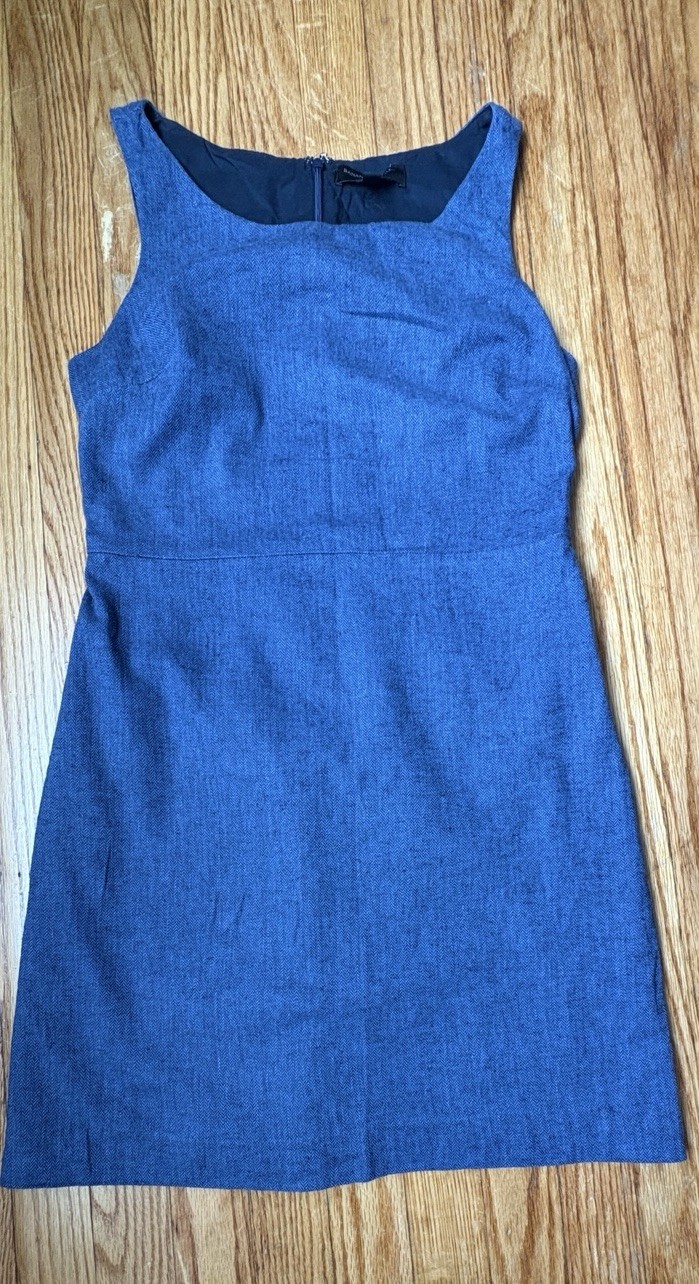 Banana Republic Women’s Blue Navy Sleeveless Linen Blend Mini Dress Size 2