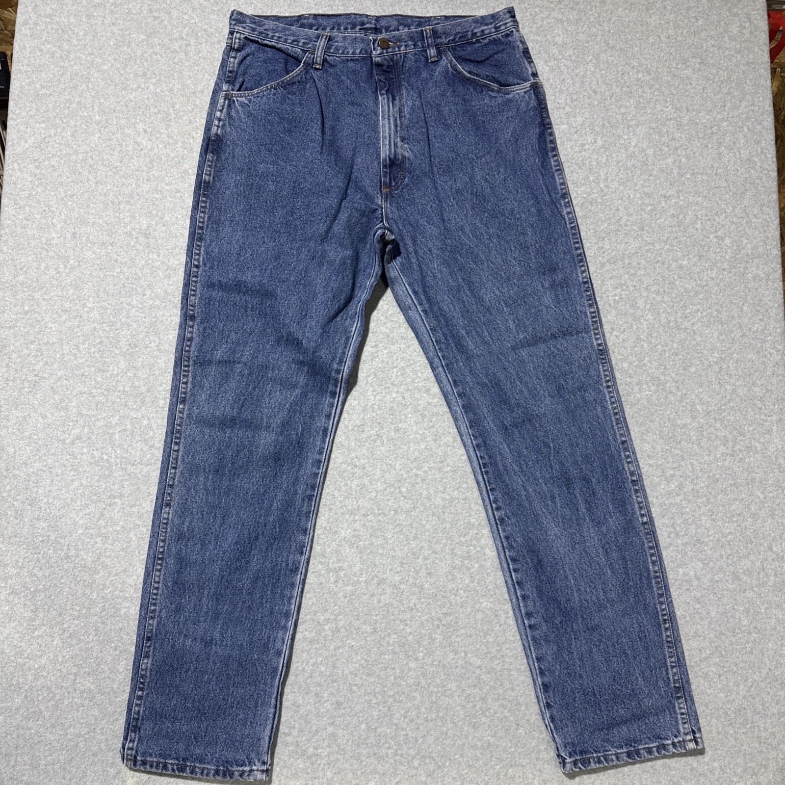 Rustler Jeans Pants by Wrangler Men’s Regular Fit Straight 38×34 (#2031)