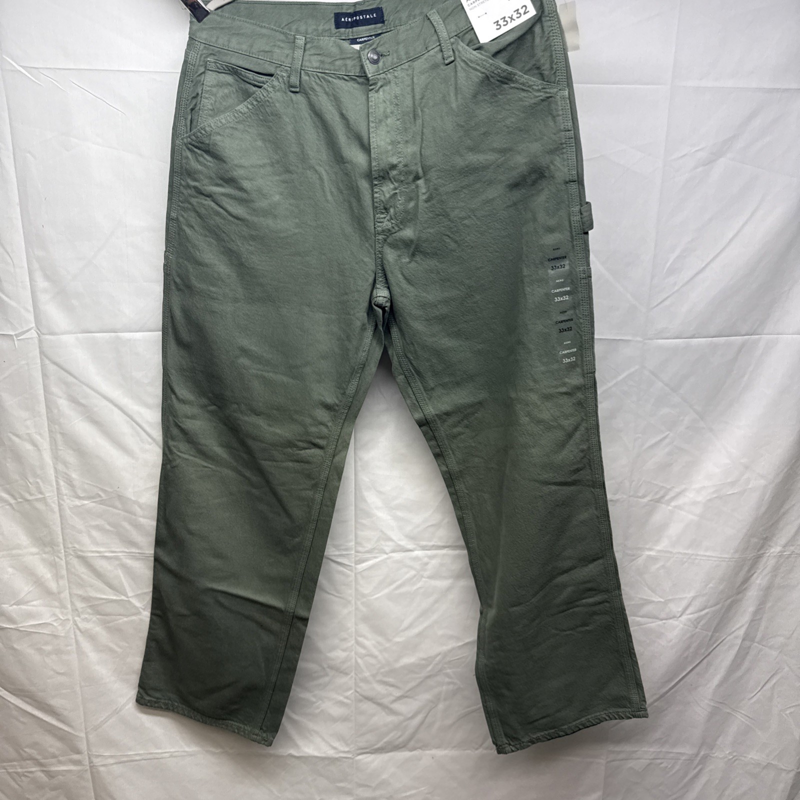 Aero Aeropostale Carpenter Non Stretch Mens Jeans 33×32 Green