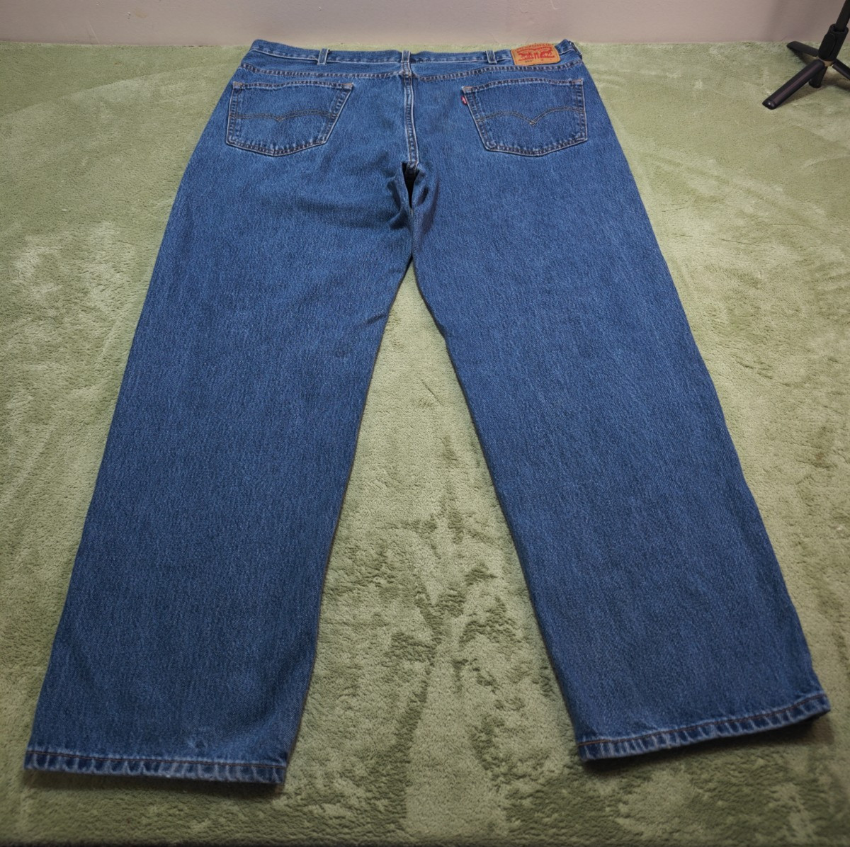 Levis 550 Relaxed Fit Jeans Mens 46×32 Medium Wash Blue Made in USA Vintage Deni