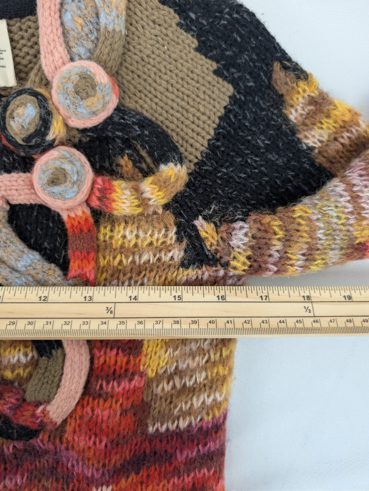 Sleeping On Snow Wool Blend Cardigan Coat S Boho Chunky Knit Anthropologie