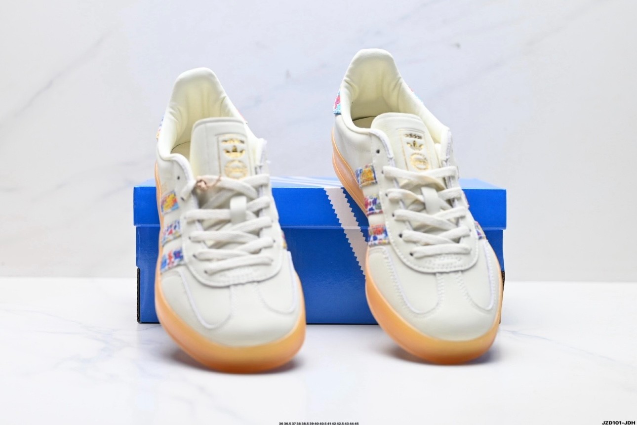 Adidas Gazelle Indoor Liberty London Floral Embroidery Stripes Women’s – JH 7370