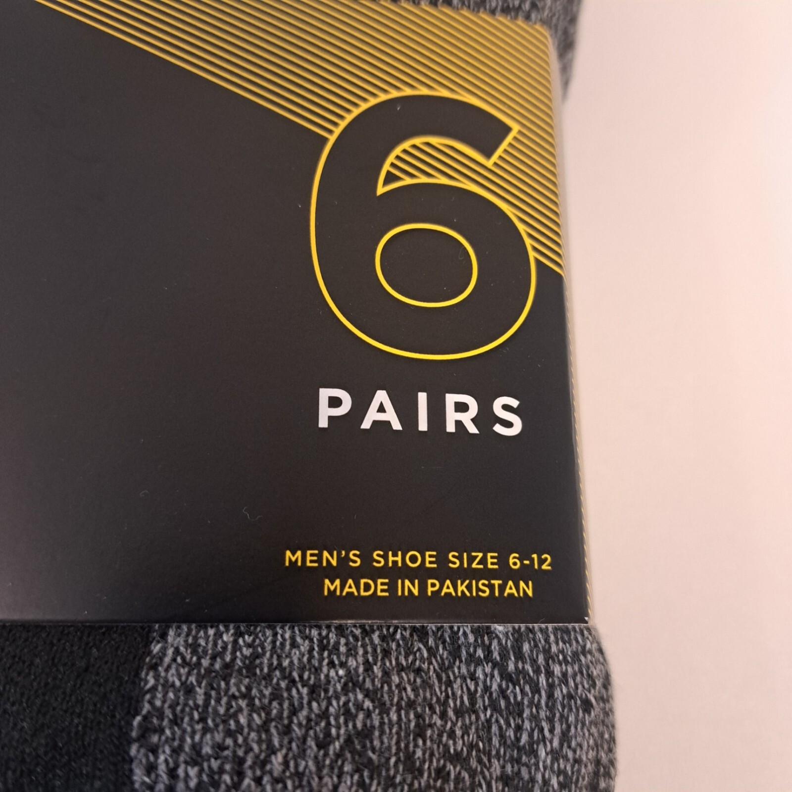 New Rustler by Wrangler Men’s Cushion Crew Socks, 6 Pairs, Shoe Size 6-12