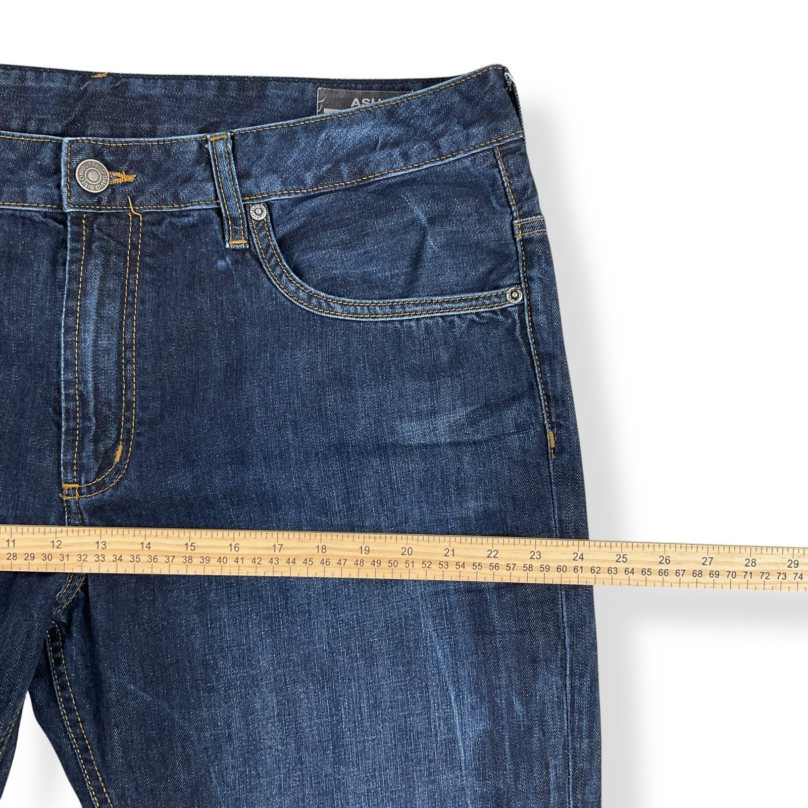 Buffalo by David Bitton Jeans Men 40×32 (ATUAL 39×31) Blue Ash Skinny Cotton