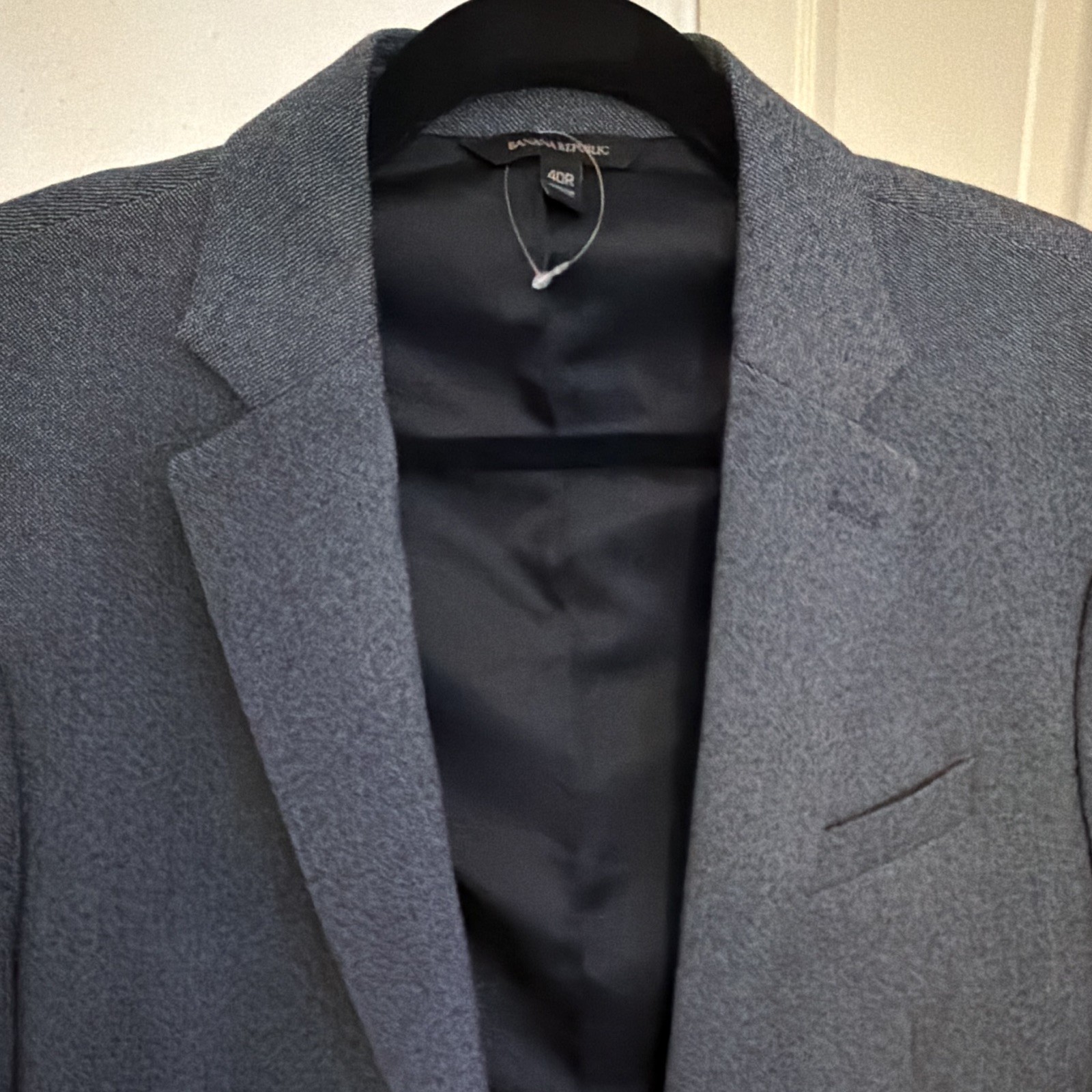 Banana Republic Men’s Slim Fit Wool Twill Blazer 40R Blue 2-Button Notch