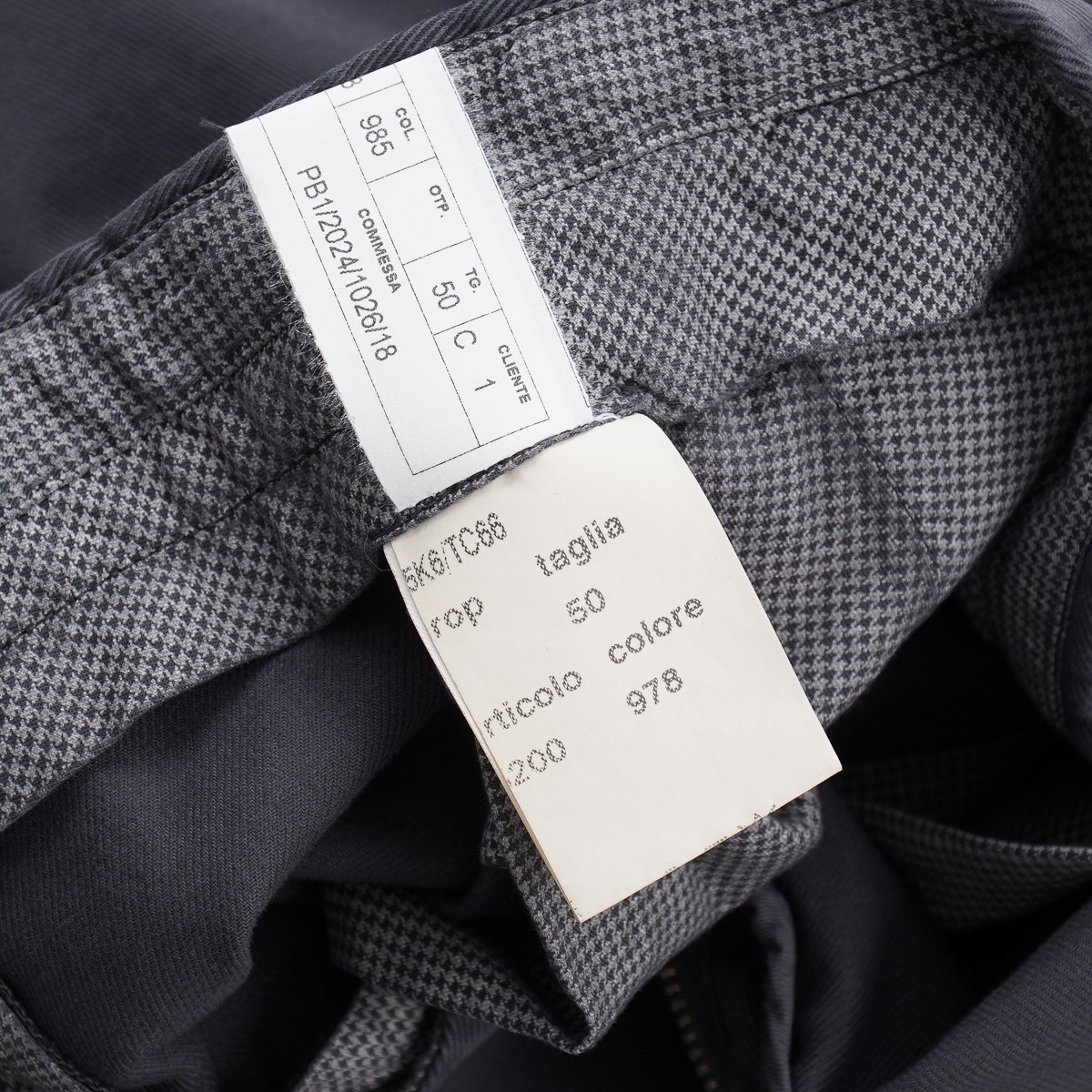 Enrico Mandelli Gray Garment-Washed Twill Cotton Chino Pants 34 (Eu 50) NWT