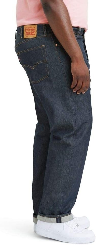 Levi’s Men’s 501 Original Fit Jeans Rigid STF 44W x 34L 005010000