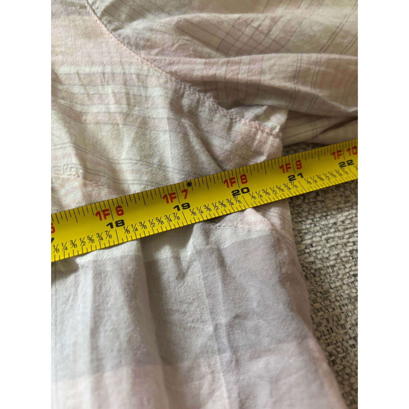 a.n.a Lightweight Plaid Button Up Shirt Women XL Soft Grunge Cottagecore