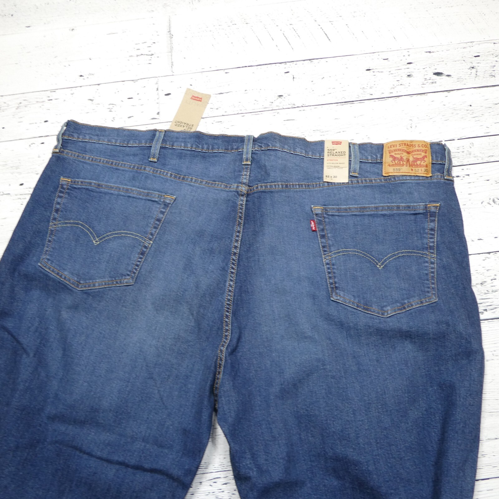 Levi’s 559 Jeans Size 50×30 Relaxed Straight Stretch Waist NEW NWT Denim Pants