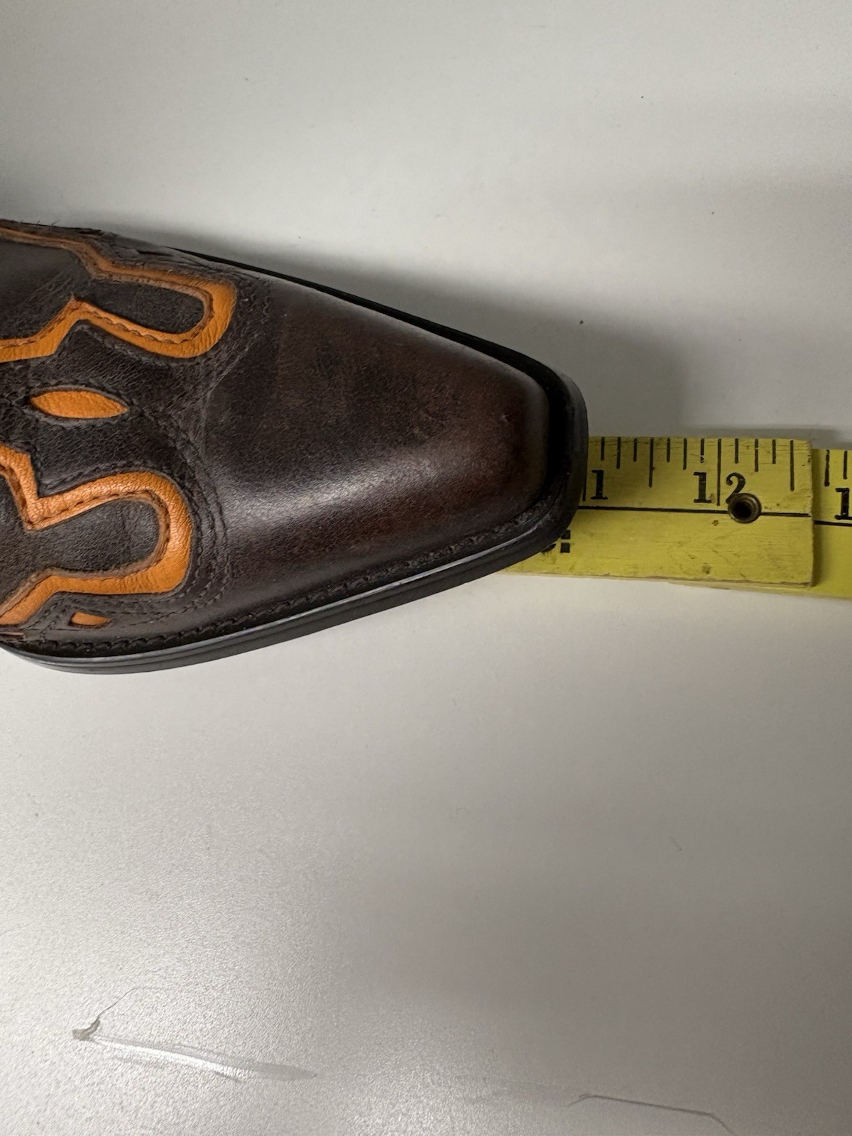 Double H Sonora Western Ladies Cowboy Boots. Size 8.5. 11 1/4 Tall Orange Brown