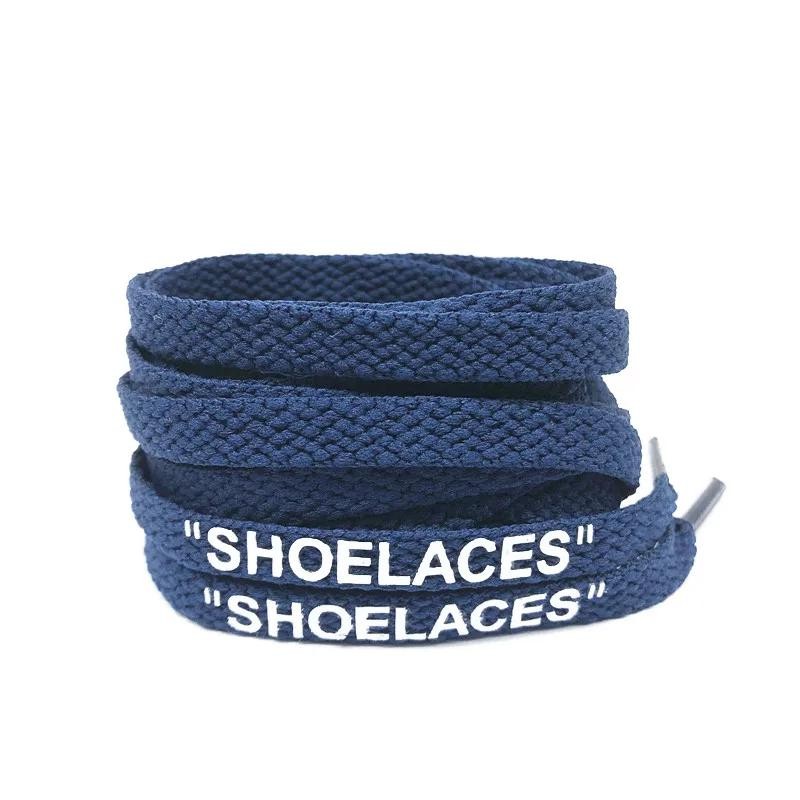 Silicone Printing Shoelaces with Zip Tie Off White the Ten Shoelaces for Sneaker