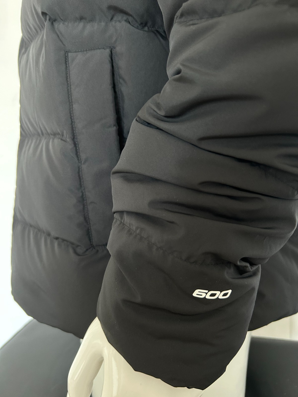 THE NORTH FACE MEN BALTIC 600 DOWN PUFFER HOODIE JACKET BLACK size S M L XL XXL