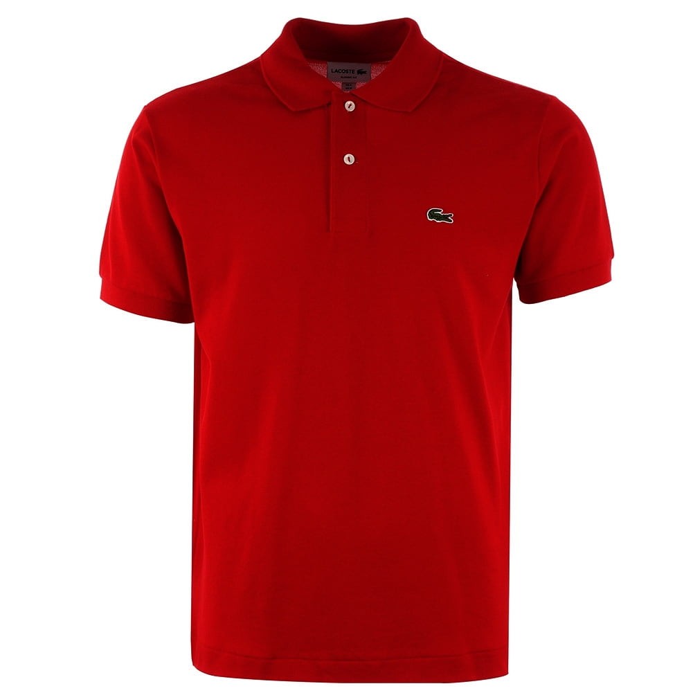 Lacoste Men’s Short Sleeve PH4012 Cotton Logo Casual Polo Shirt