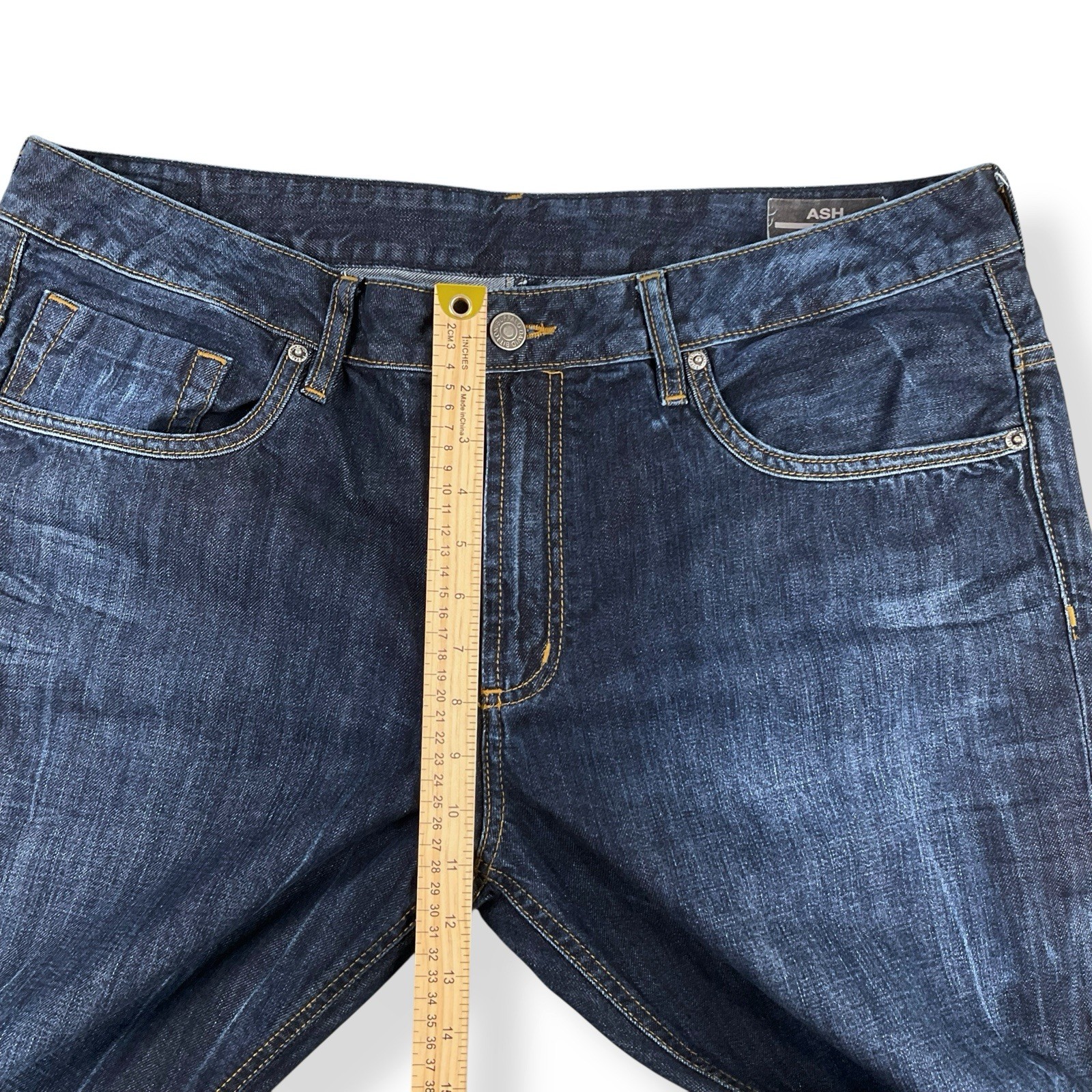 Buffalo by David Bitton Jeans Men 40×32 (ATUAL 39×31) Blue Ash Skinny Cotton