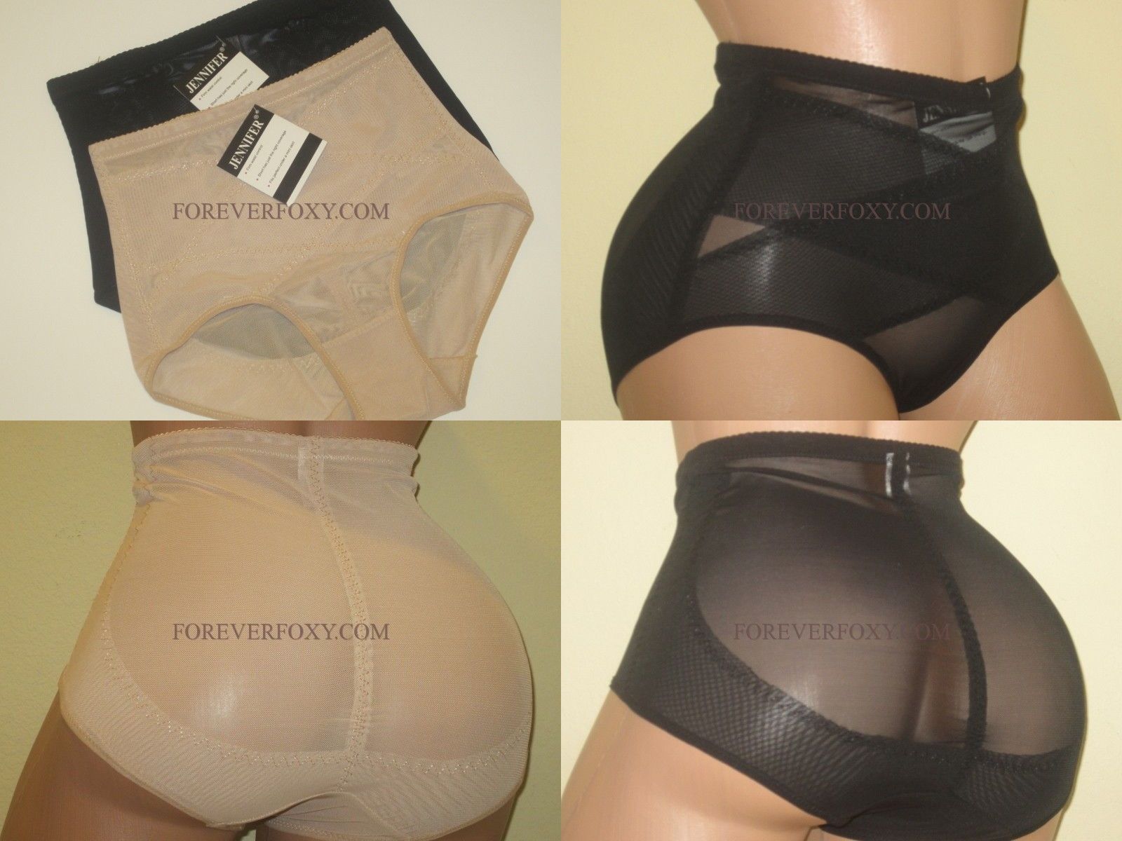 2/4 Pack Girdle High Waisted Briefs Panties Firm Tummy Control Nylon 69068 S-5XL