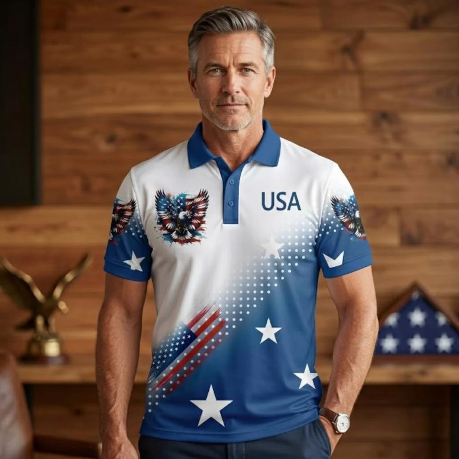 250th Anniversary Polo Shirt, 1776–2026 Freedom, Patriotic Polo,Independence Day