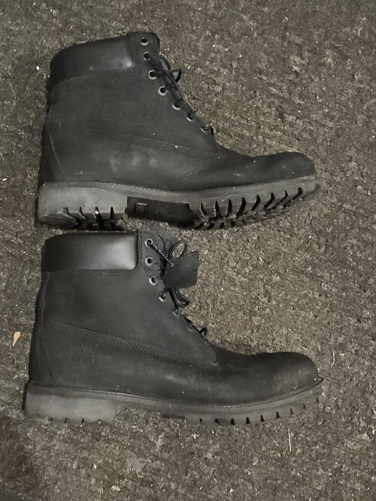 Size 11 Timberland Premium Waterproof Mens Boot Black Nubuck Leather 10073