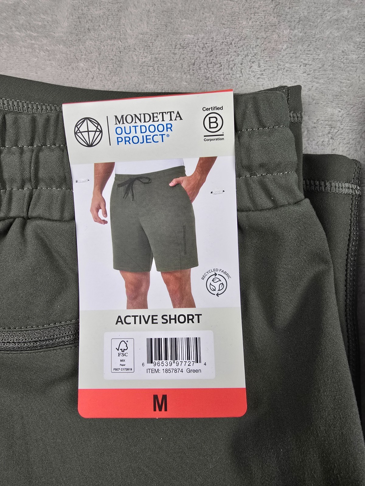 New Mondetta Outdoor Project Active Shorts Mens Zip Pocket Pick Size Color