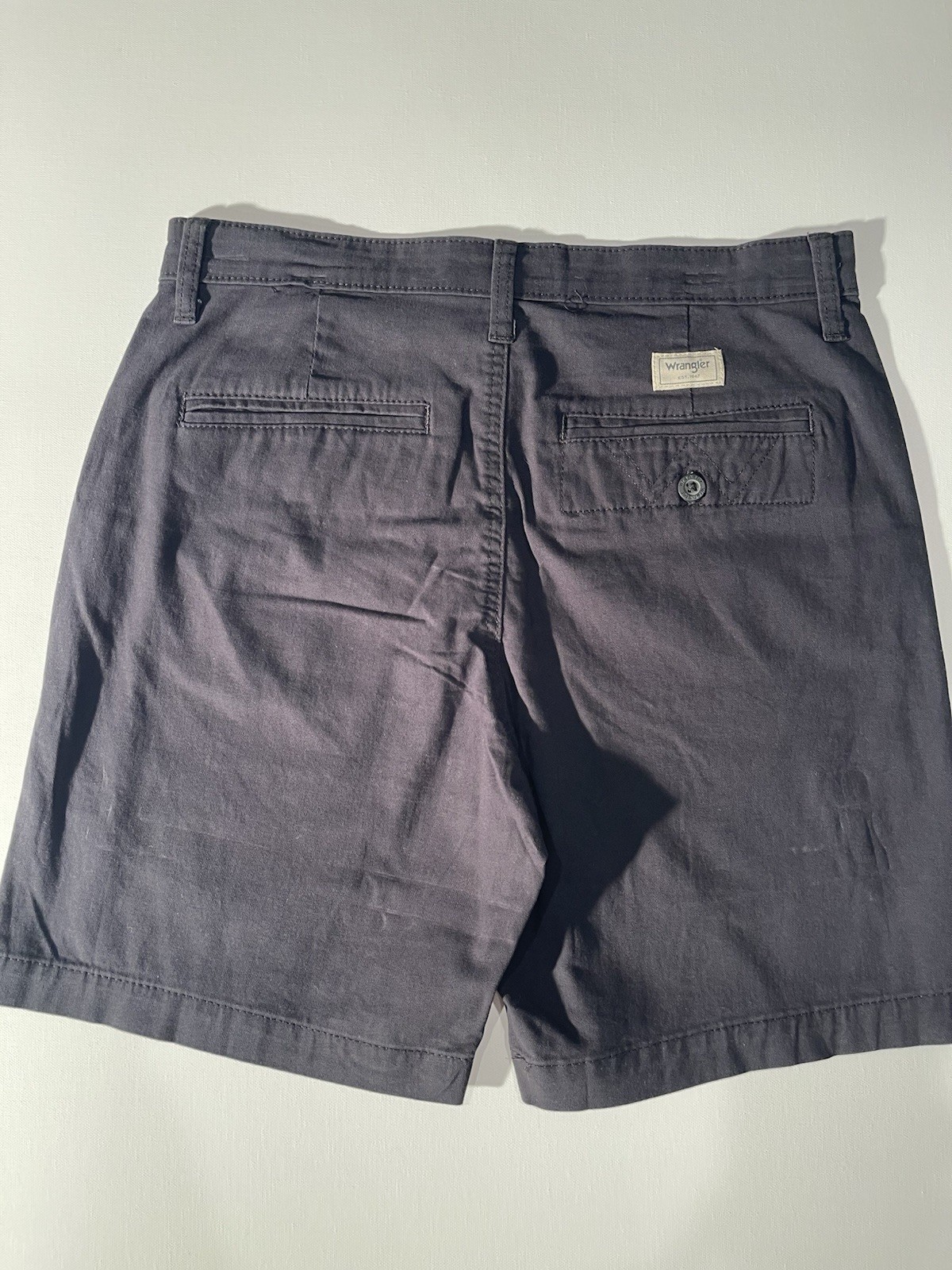 Wrangler Men’s Five Star Premium Shorts Black Regular Fit 7 Inch Inseam Size 30