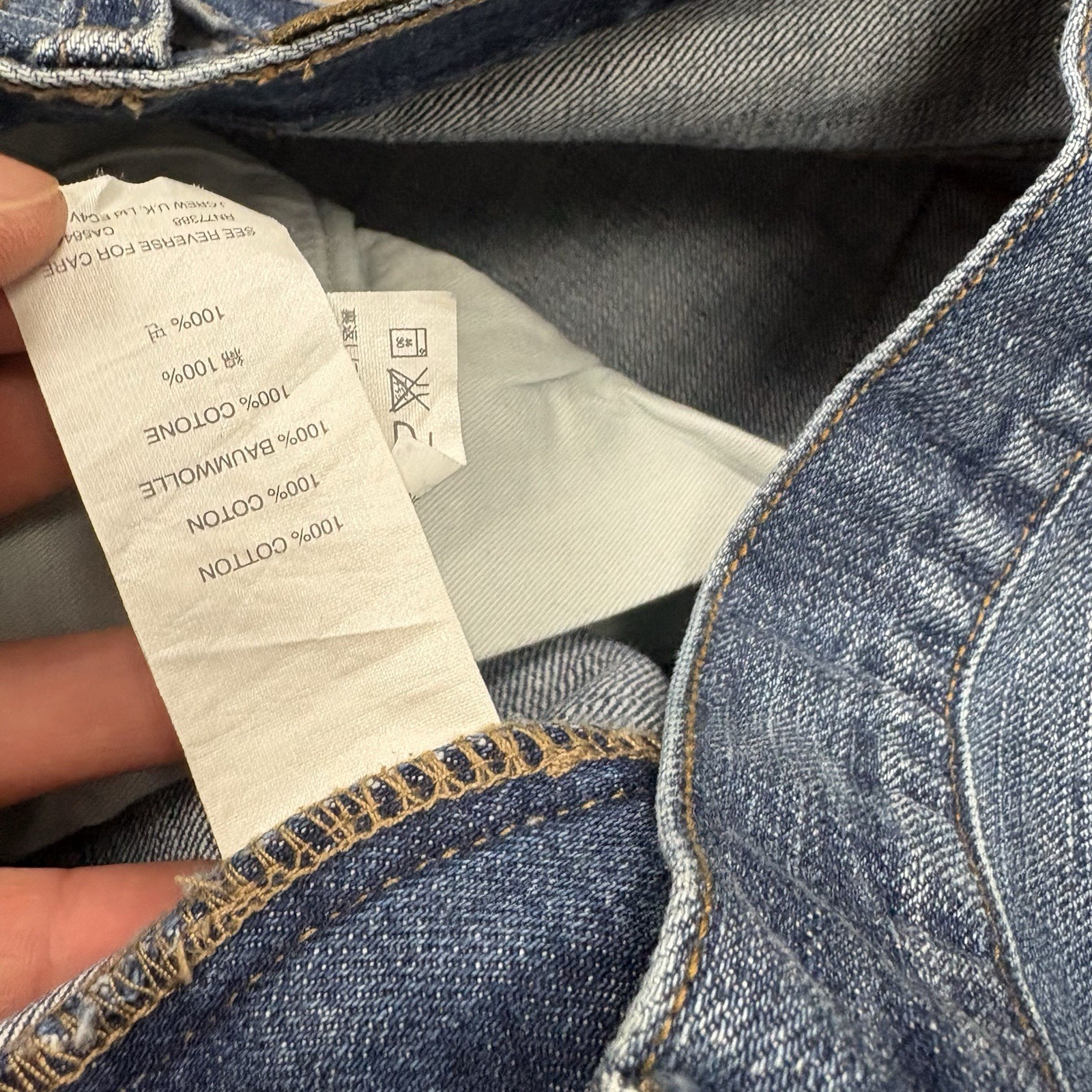 J. Crew 770 Jeans Mens 32×30 Slim Straight Fit Blue Denim Stretch Dark Wash