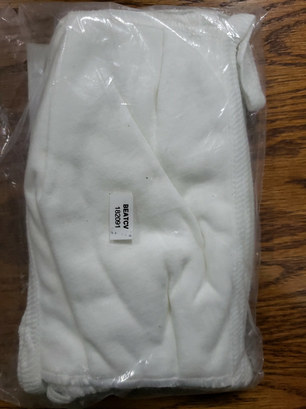 100% Cotton White Adult Face Mask 5 count
