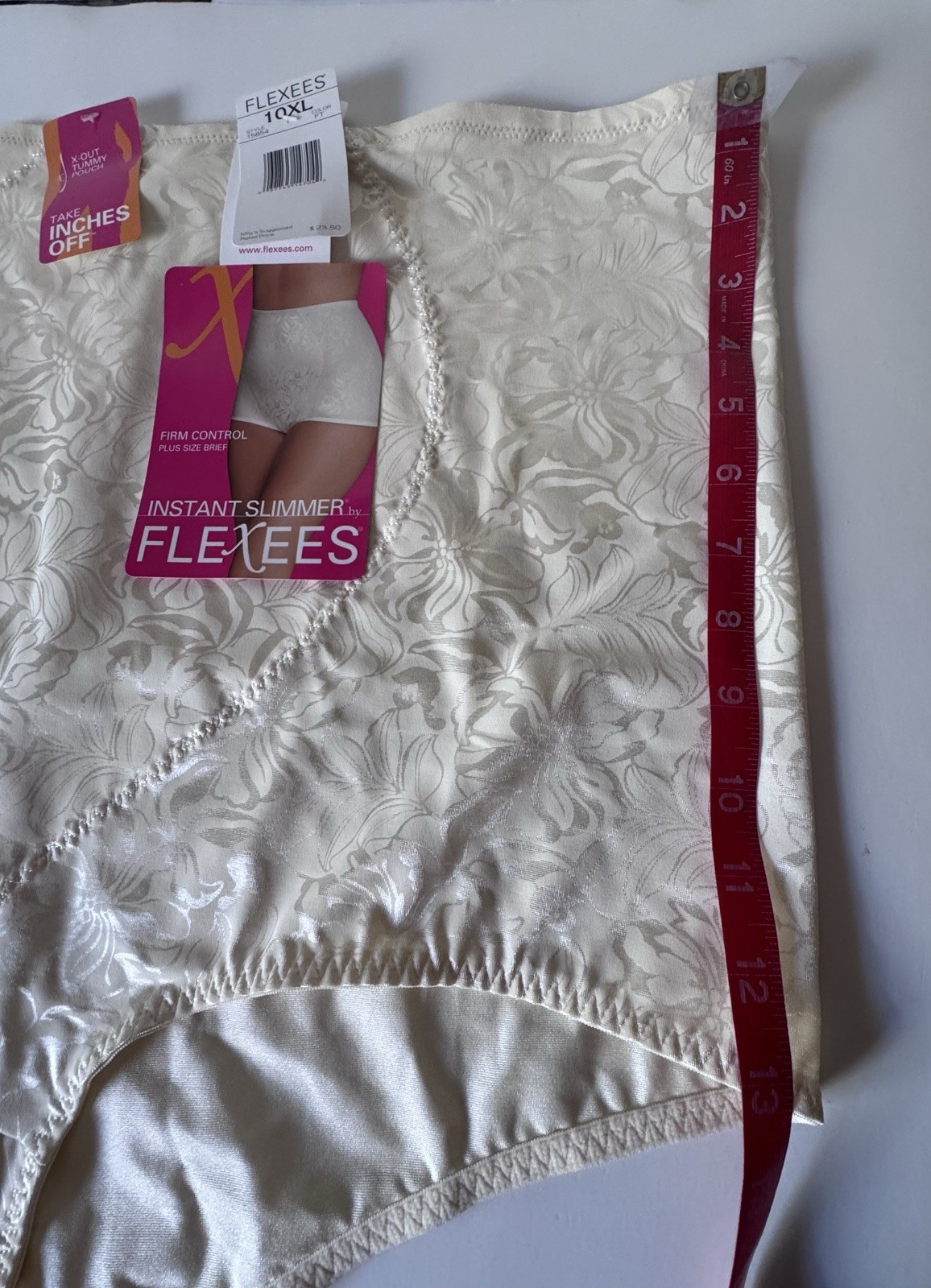 Flexees Maidenform Shapewear 10XL Instant Slimmer Take Inches Off Brief NWT